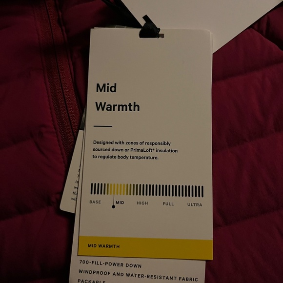 NWT lululemon athletica Pack It Down Jacket Women's Size 4 in Pomegranate (Pink) - Picture 9 of 16